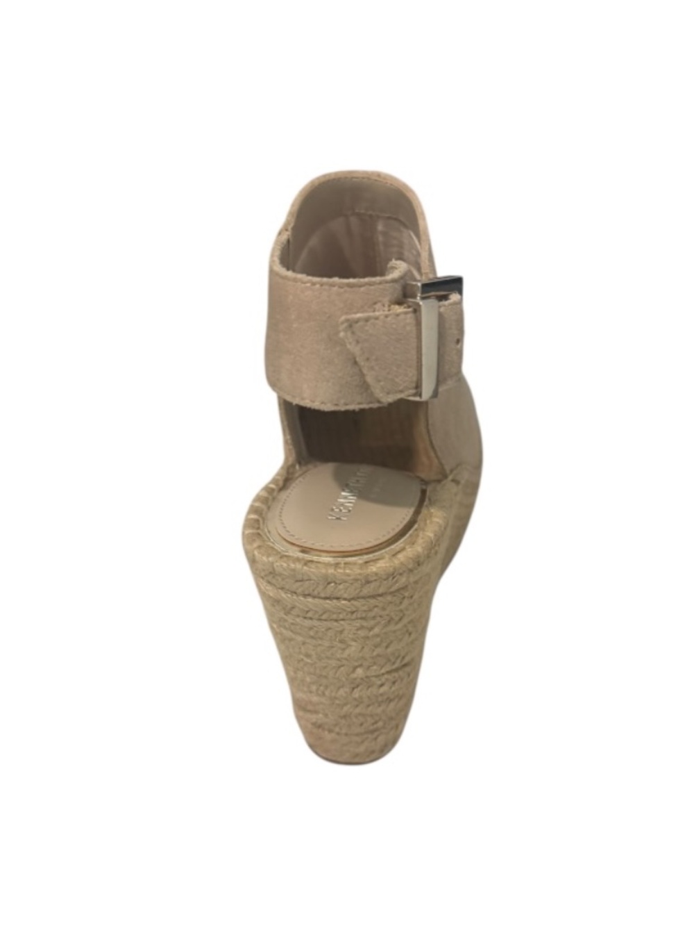 Kenneth Cole New York Women s Olivia Espadrille Peep-Toe Wedges, Almond 7.5M - Picture 4 of 4